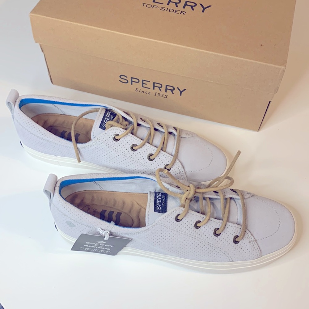 Sperry Crest Vibe Plush Leather Suede Women Shoes